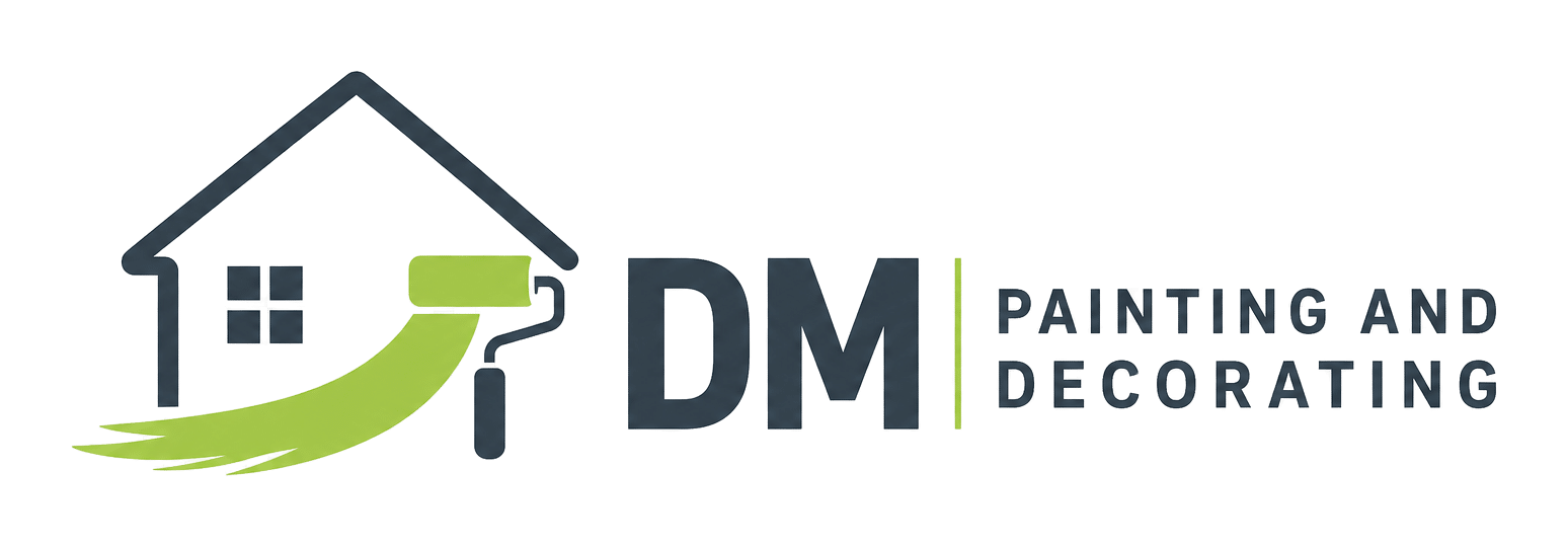 dm painting and decorating logo upscaled transparent margin 0pct